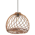 Wood Finish Incandescent Pendant F7002