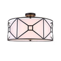 3-Light Semi-Flush Light with Embedded LED I9453