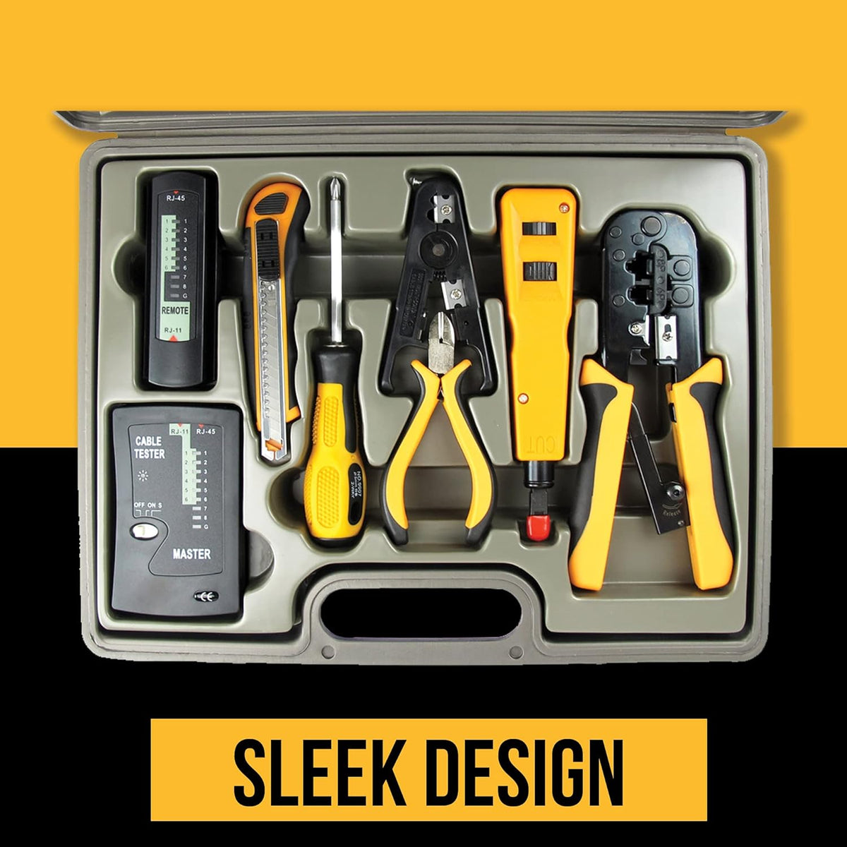 10 in 1 Network Installation Tool Kit with Hard Case G8644