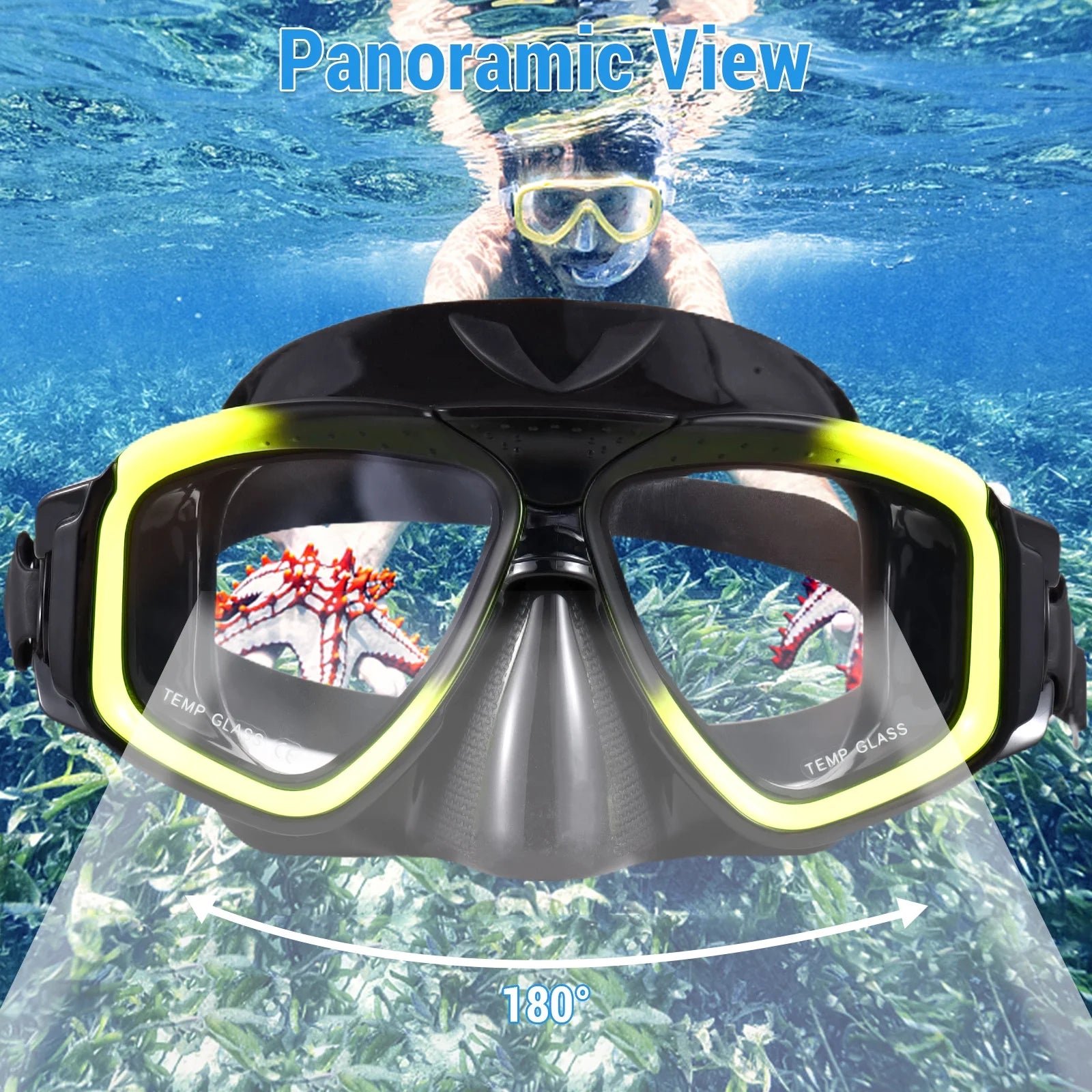 Snorkel Set with Dry Snorkel Tube D974