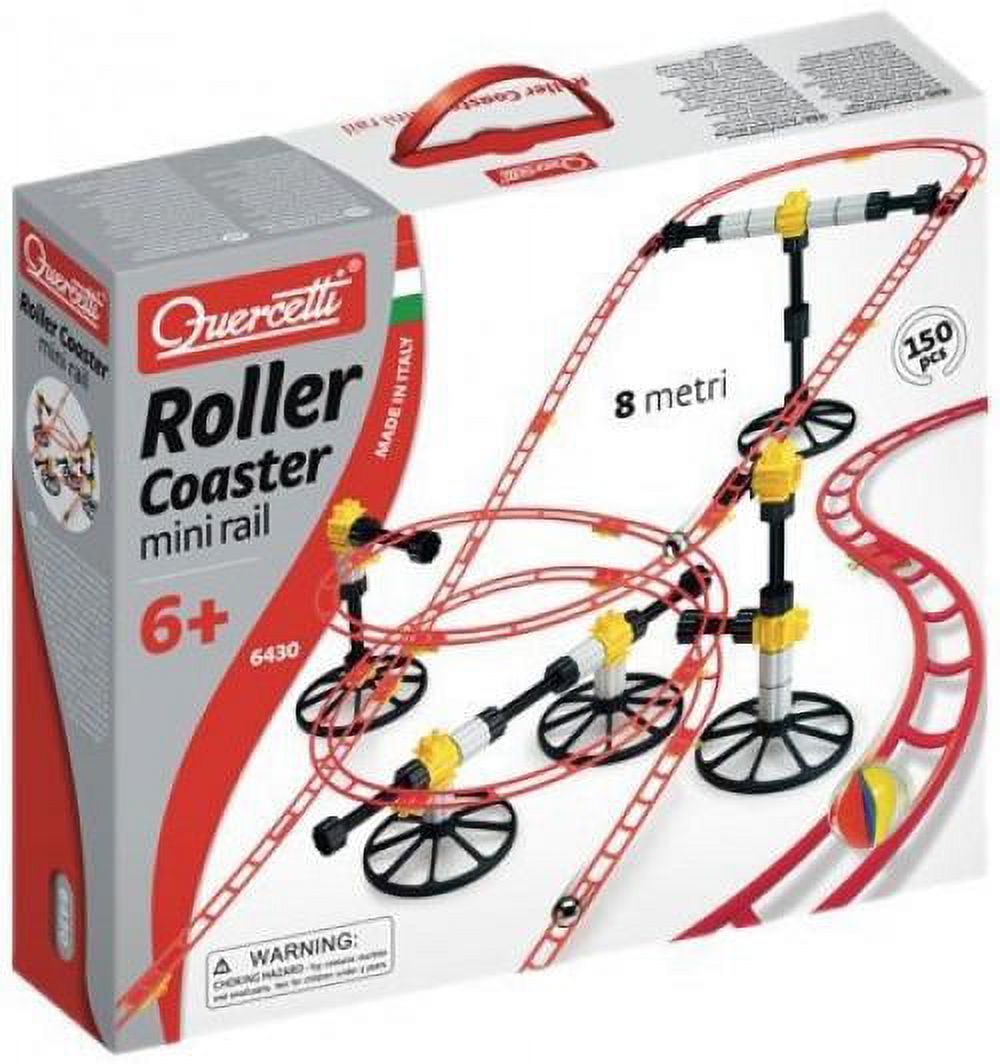 Red Roller Coaster Building Blocks Marble Run Set U229
