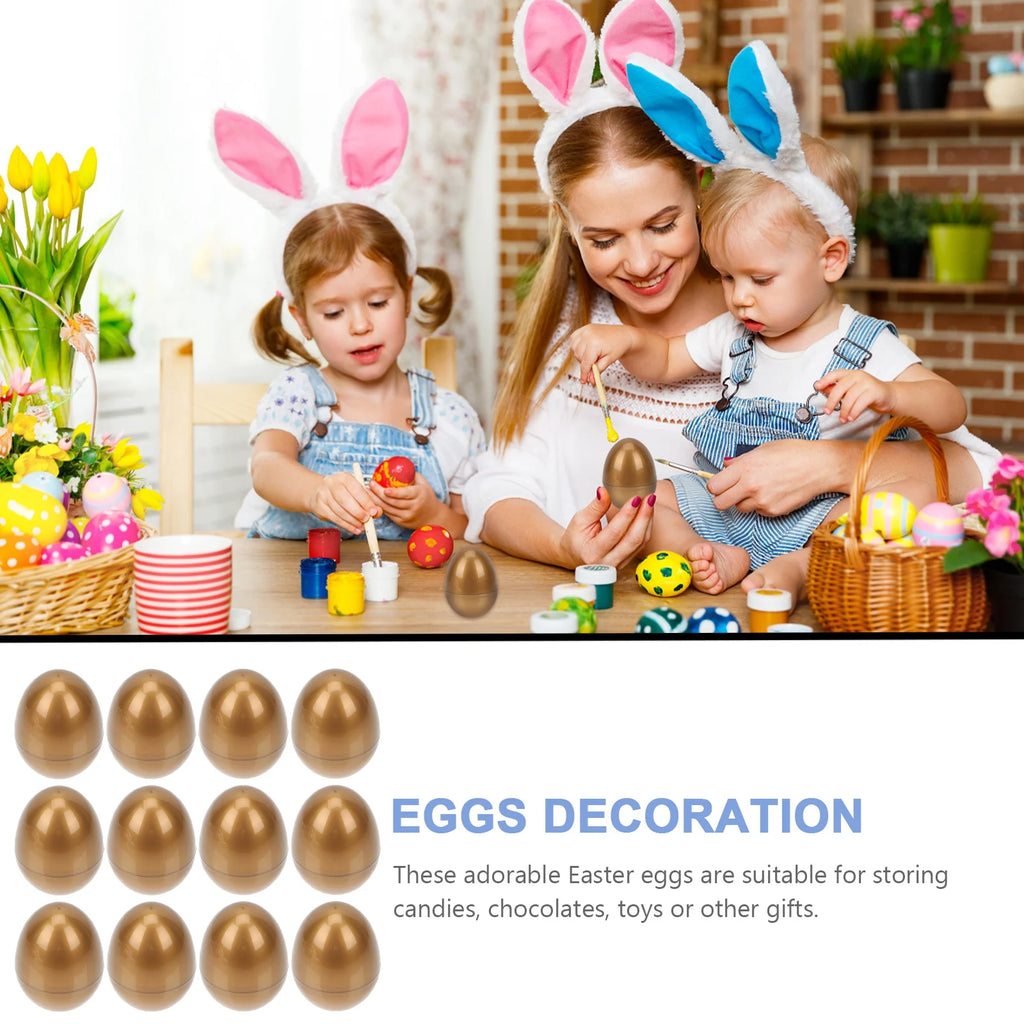 12 Pcs Filled Plastic Easter Eggs Y204