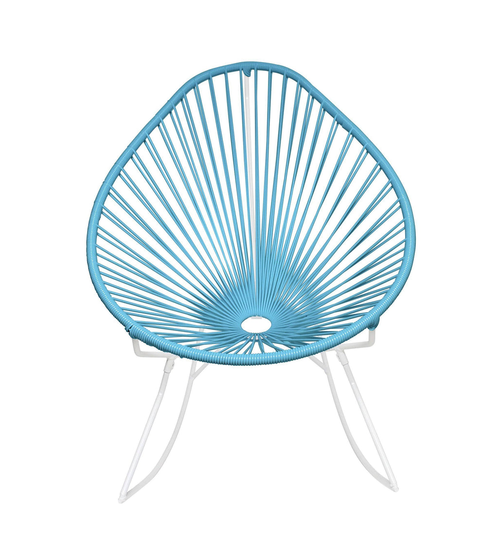 White/Blue Rocker Chair U66151