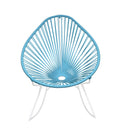 White/Blue Rocker Chair U66151