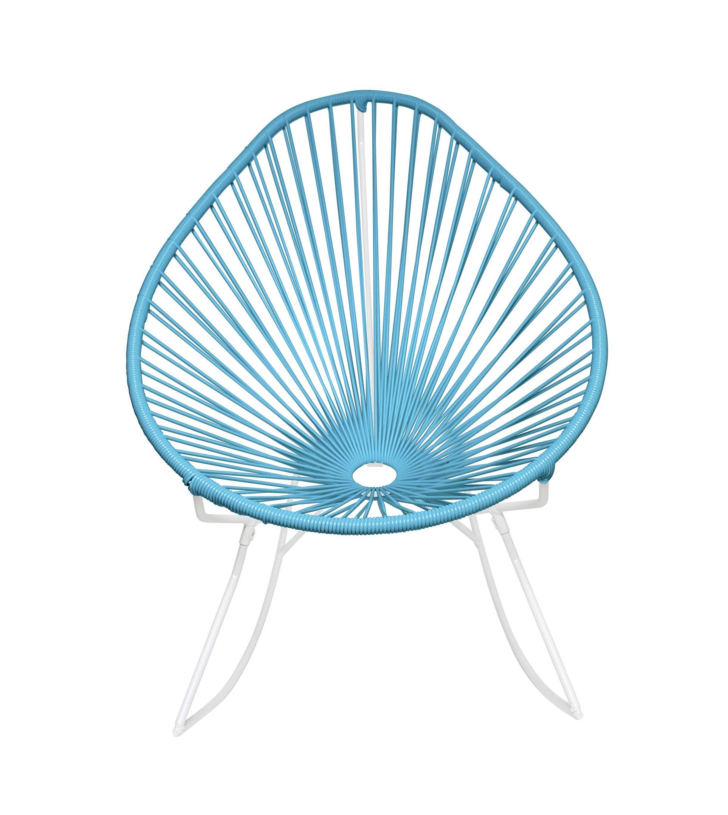 White/Blue Rocker Chair U66151
