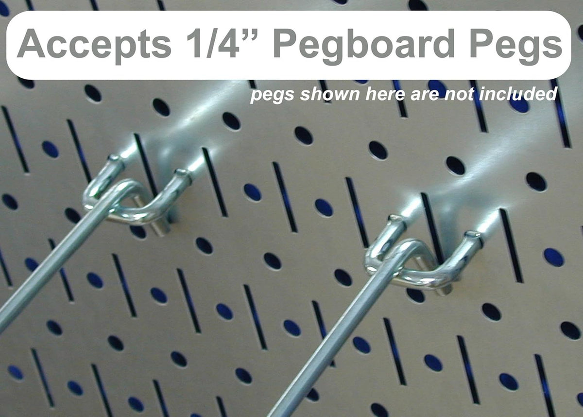 4 ft. Metal Pegboard Standard Tool Storage Kit with Blue Toolboard and Blue Accessories E9179