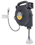 25 ft 12/3 Retractable Extension Cord Reel with 3 Electrical Outlet M763