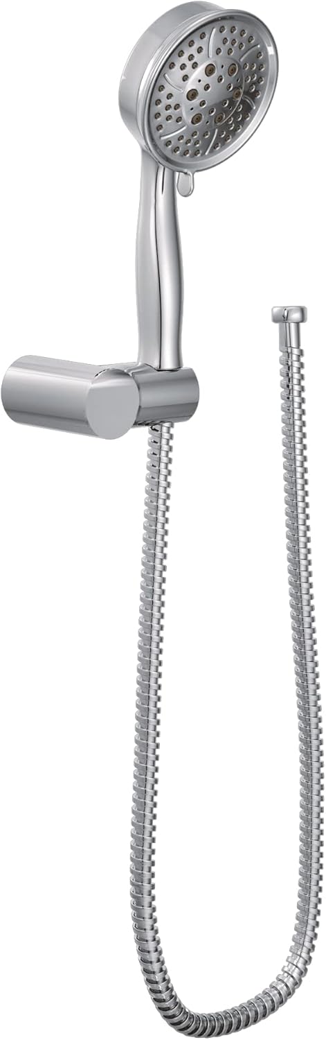 Brushed Nickel Handheld Shower with Wall Bracket and 69-Inch Hose Q45257