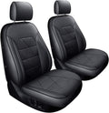 2 Front Seat Covers Black O972190