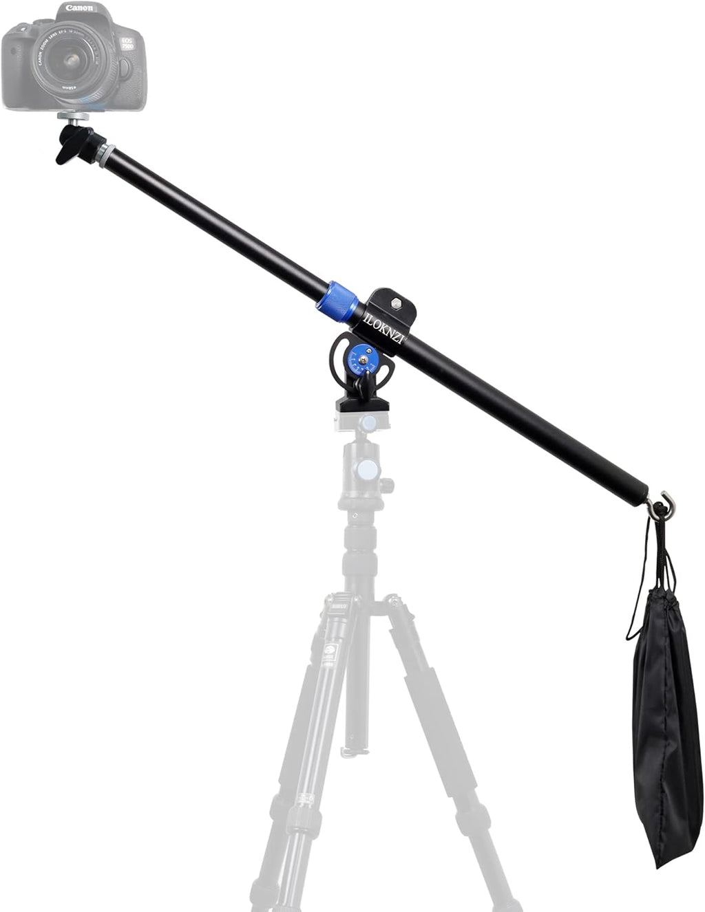 30 Inch Aluminum Tripod Extension Arm Overhead Camera Mount with Phone Holder Pack of 2 G3039