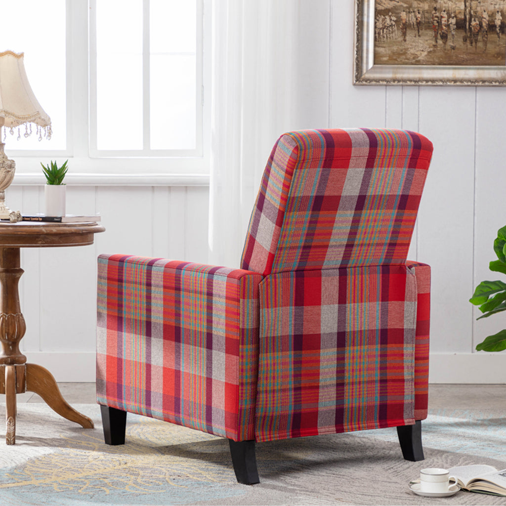 Red Recline Cloth Chair with Soft Cushion Q411
