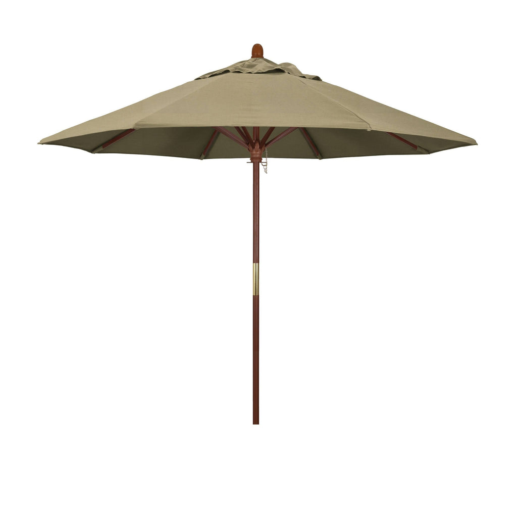 9 ft. Wood Market Umbrella Pulley Open K94149