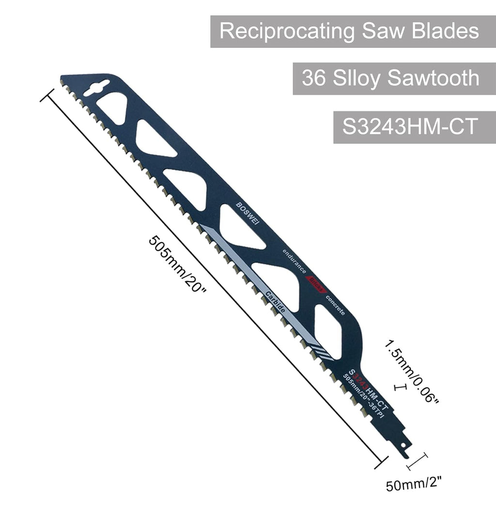 12-305mm Reciprocating Saw Blades for Cutting Masonry X52720
