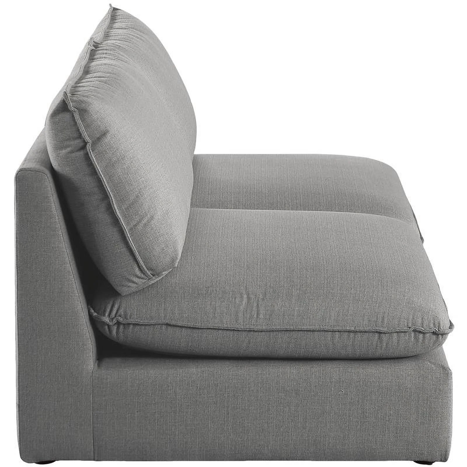 Grey Linen Textured Modular Sofa Y380272