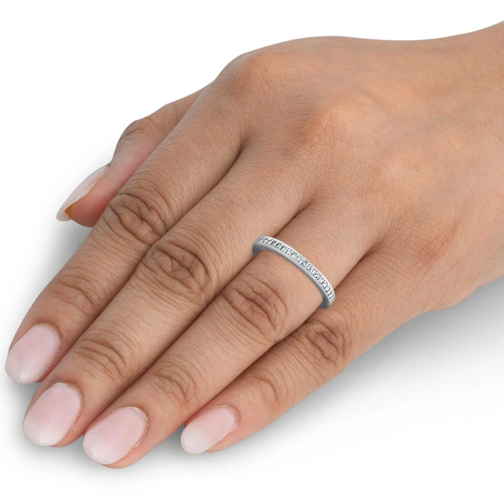 1/8ct Diamond Ring 14K White Gold Q334