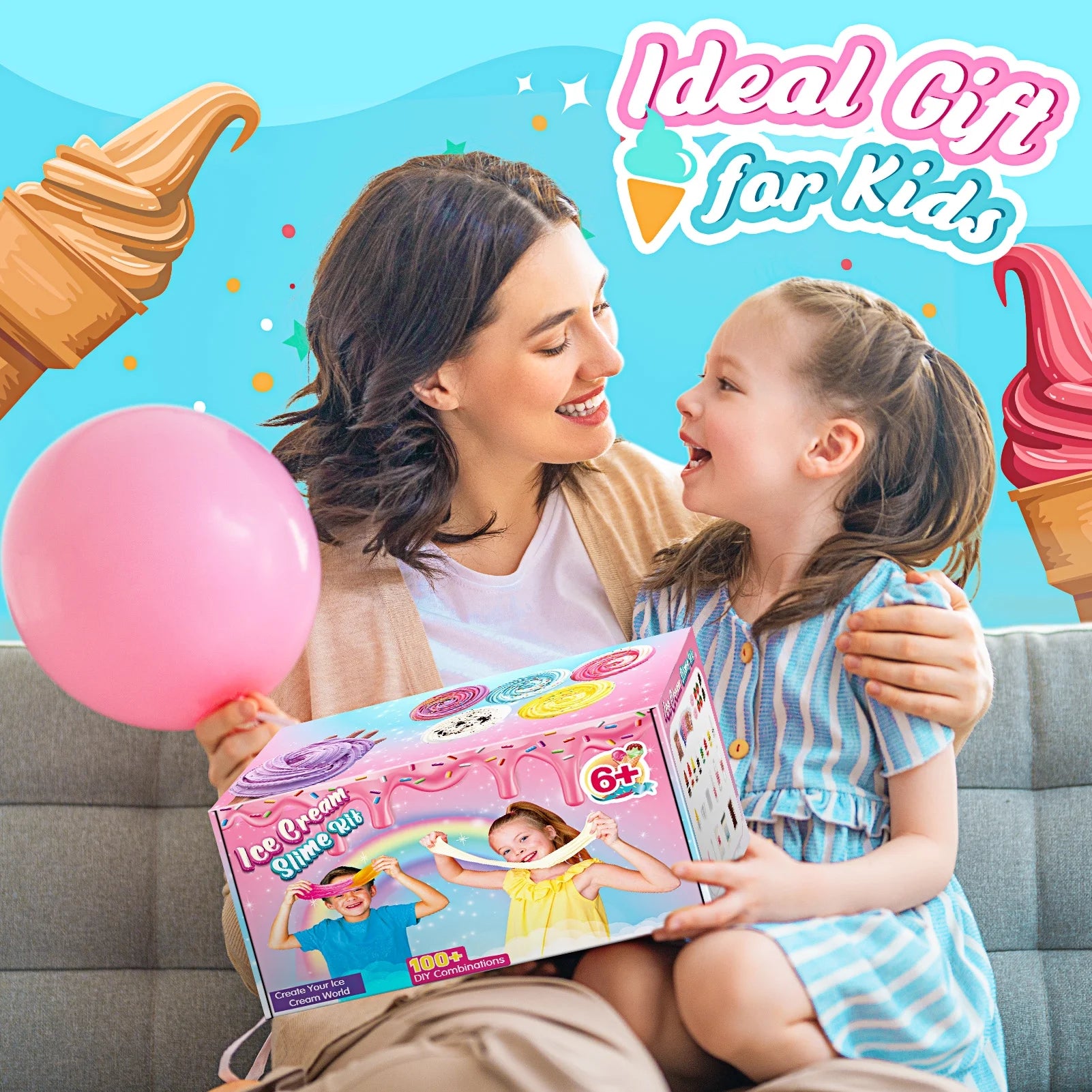 DIY Ice Cream Slime Kit Toys I6159