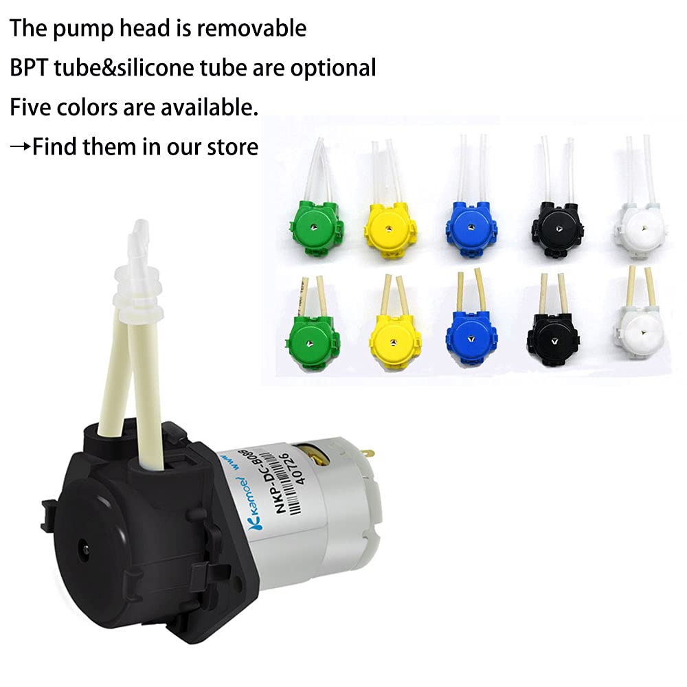 Peristaltic Pump 12V DC with BPT Tube Pack of 2 W68973