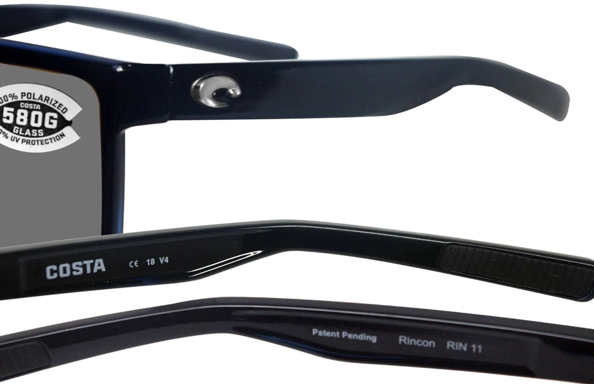 Shiny Black Gray 580G Sunglasses E452