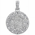 14K White Gold Lab Grown Diamond Pendant N8918