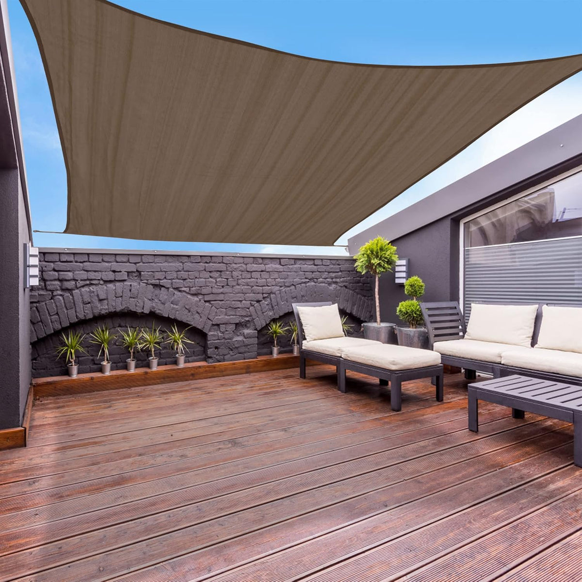 Sand Square Sun Shade Sail Canopy W347049