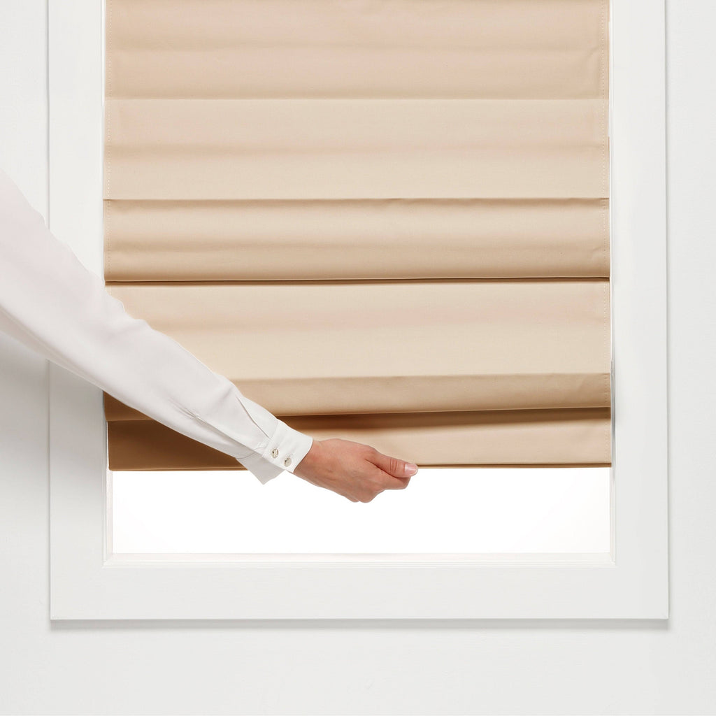 Khaki Insulating Cordless Roman Shade 38 x 72 N296