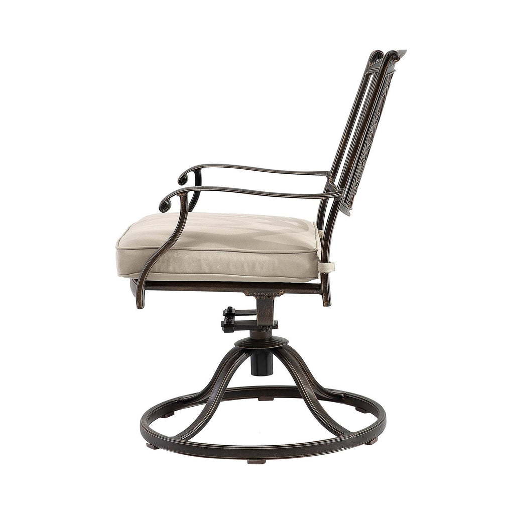 Beige 2 Piece Patio Bistro Chairs Set K416