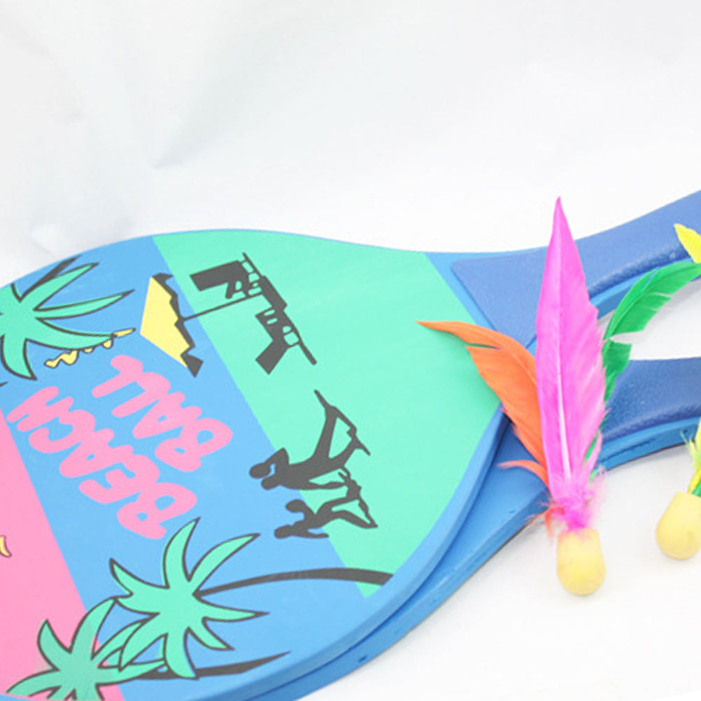 Beach Paddle Ball Game Racquet Set W598248