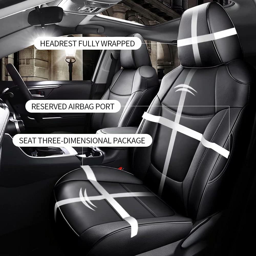 Waterproof Faux Leather Full Set Car Seat Covers D10933