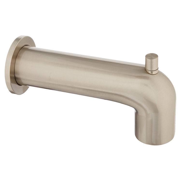Brushed Nickel Wall Mount Tub Spout with Diverter X920501