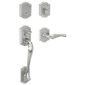 Satin Chrome Single Cylinder Sectional Handleset X2134