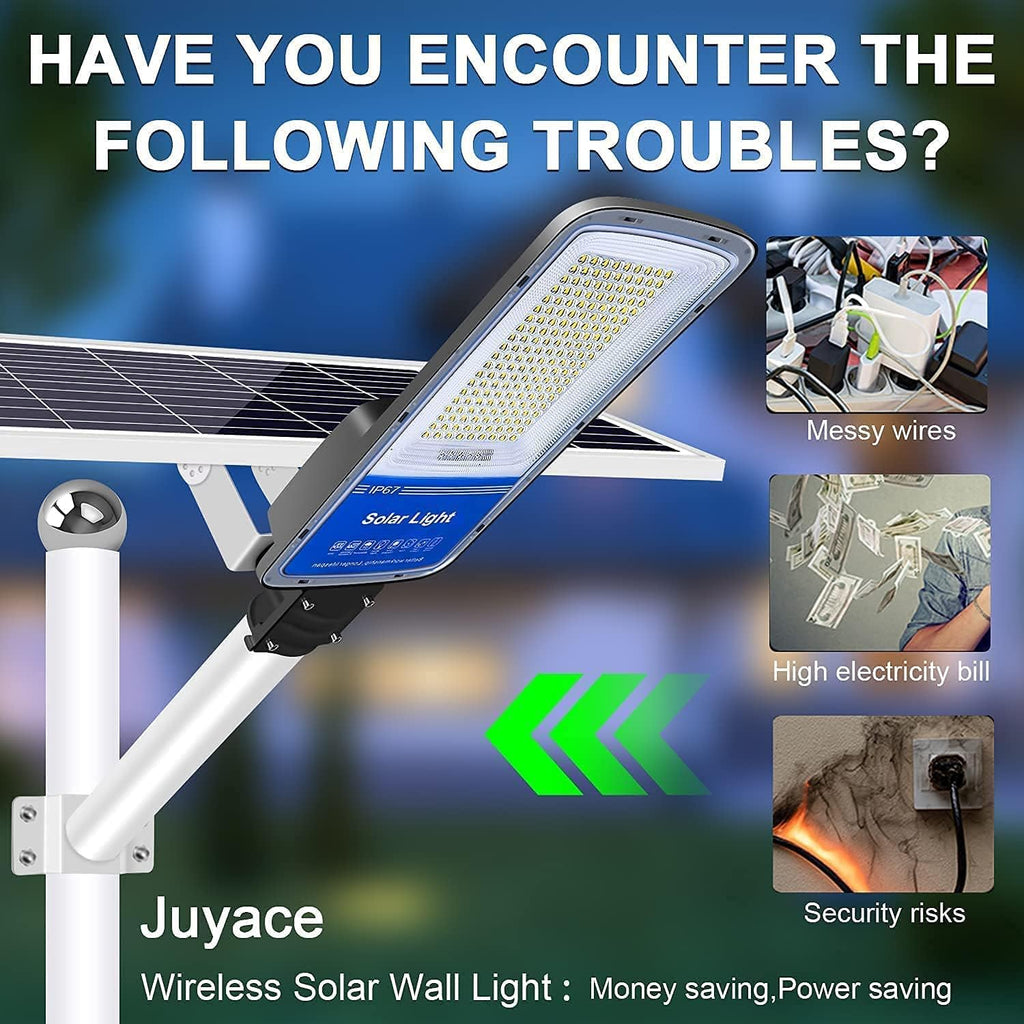 LED Solar Street Light 360W with Remote Control Dusk to Dawn Flood Light K882