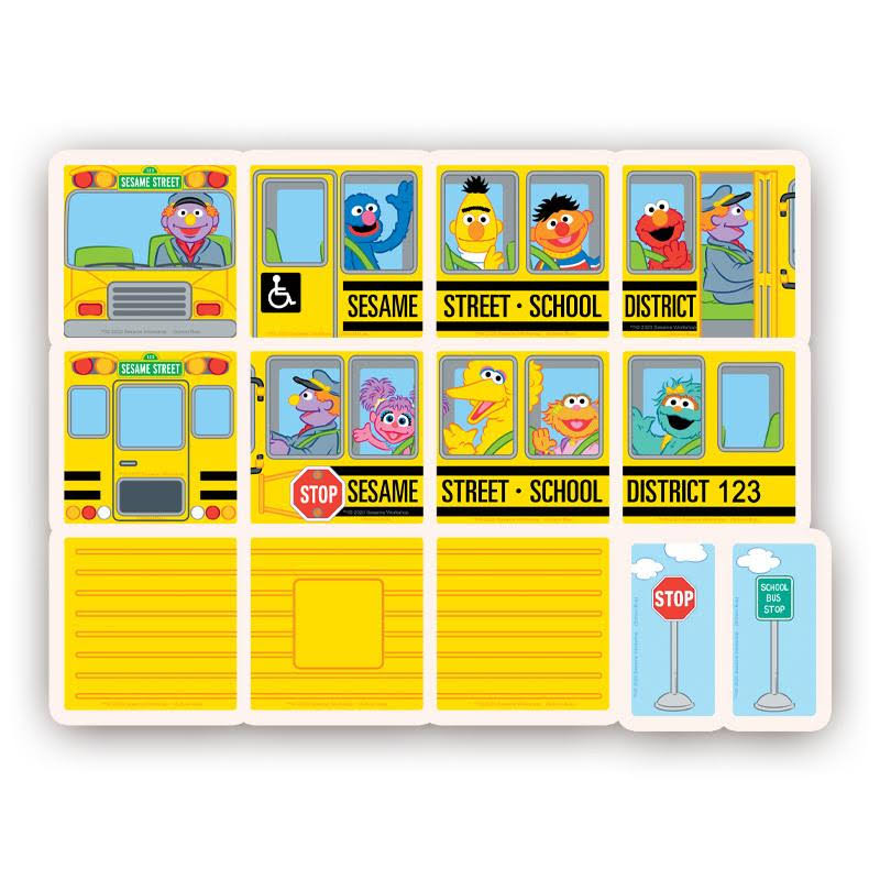 Sesame Street School Bus Magna-Tiles Structures X2899
