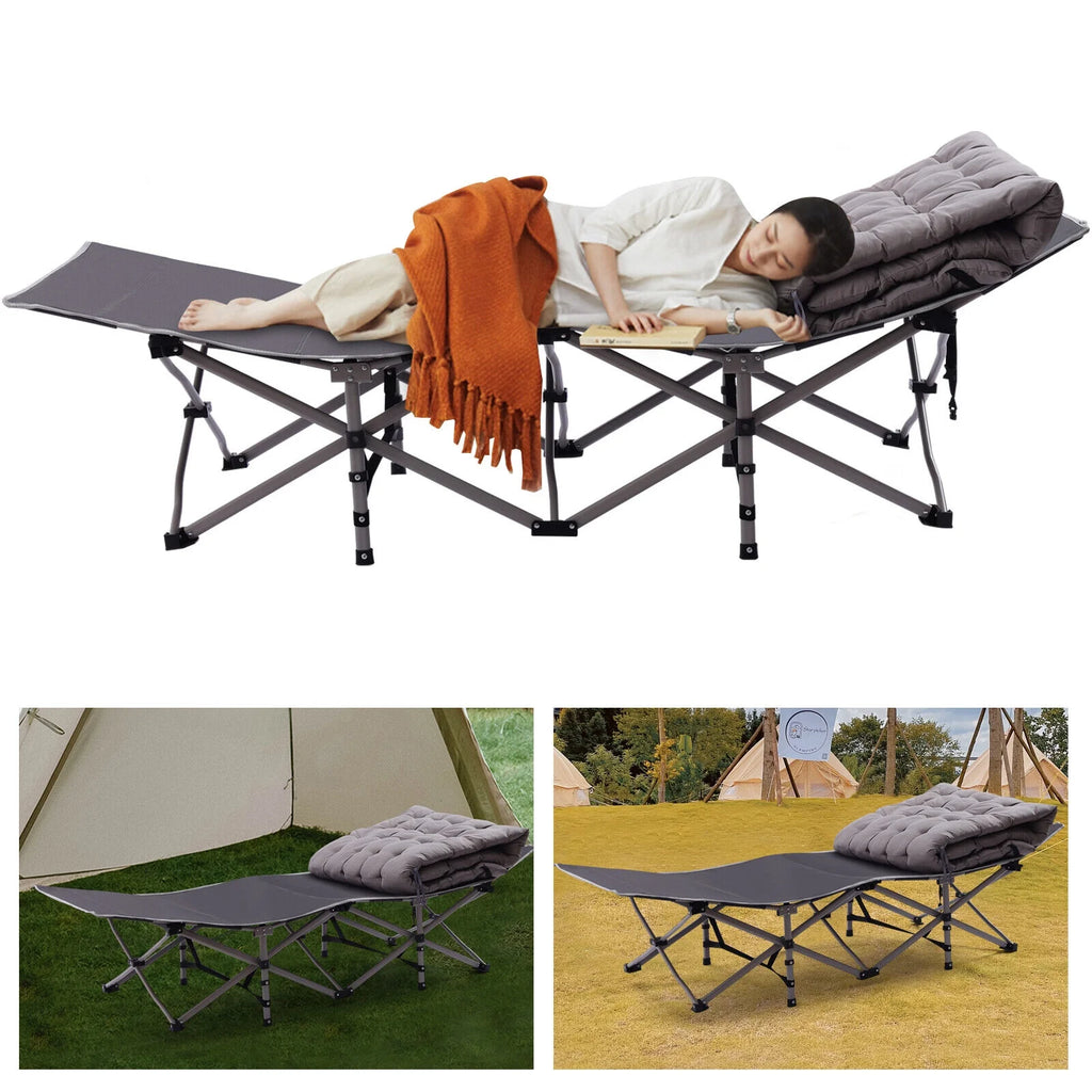 Folding Camping Cot with Mattress G505614