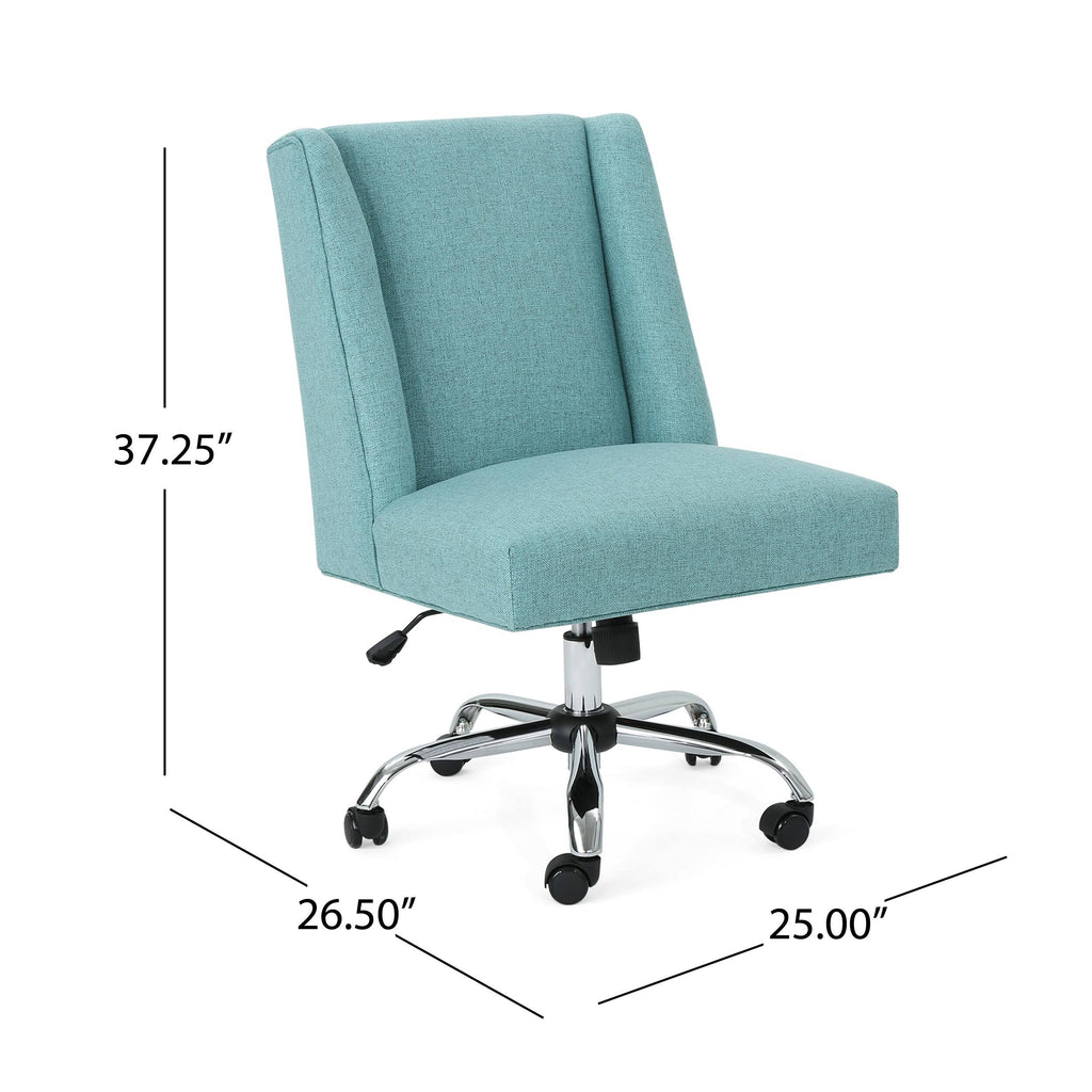 Gray and Chrome Office Chair Q247518