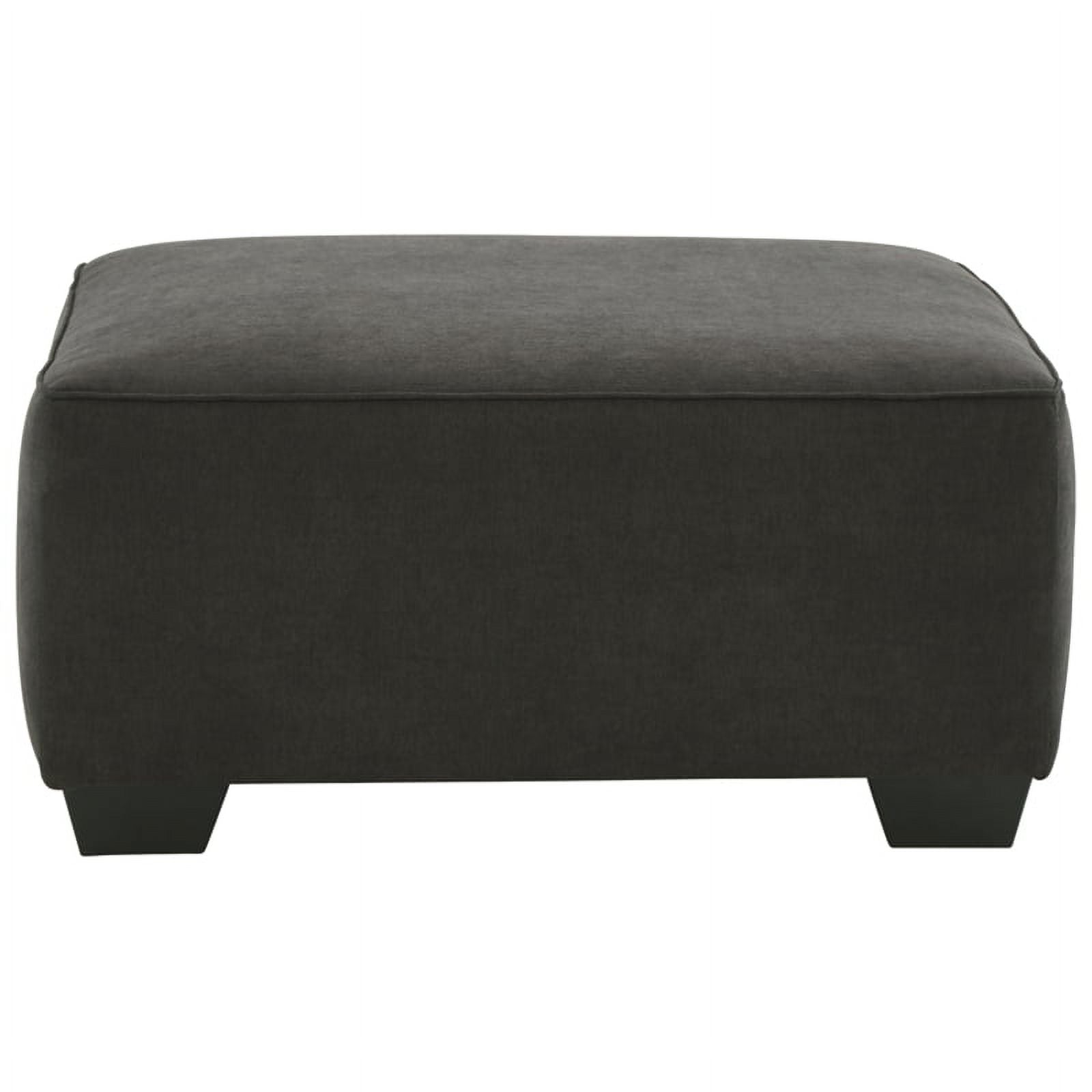 Gray & Black Fabric Oversized Accent Ottoman Q3669