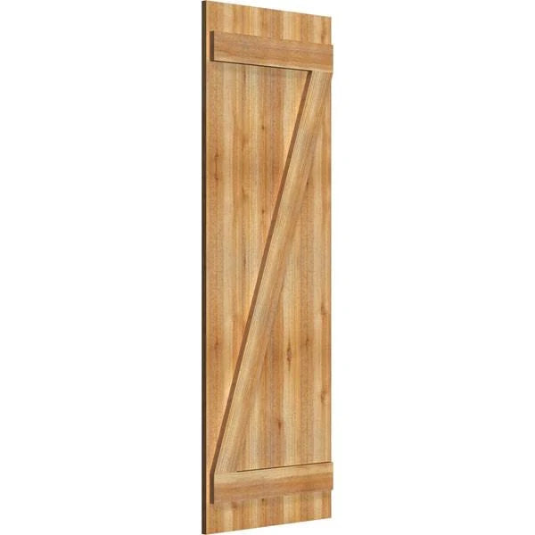Rough Sawn Western Red Cedar Board-n-Batten Shutters P1769