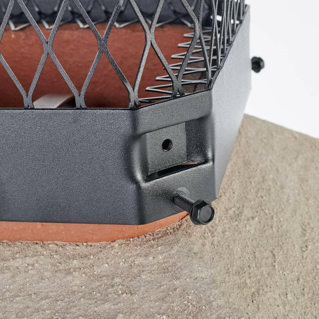 Black Galvanized-Steel Bolt-On Chimney Cap R818664