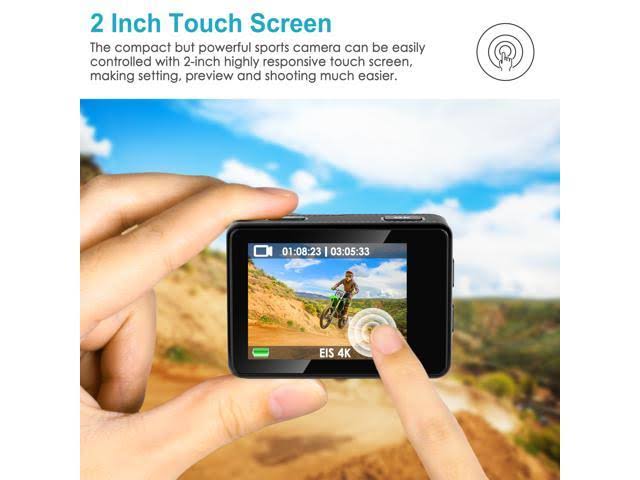 4K Waterproof Action Camera with Touch Screen T488