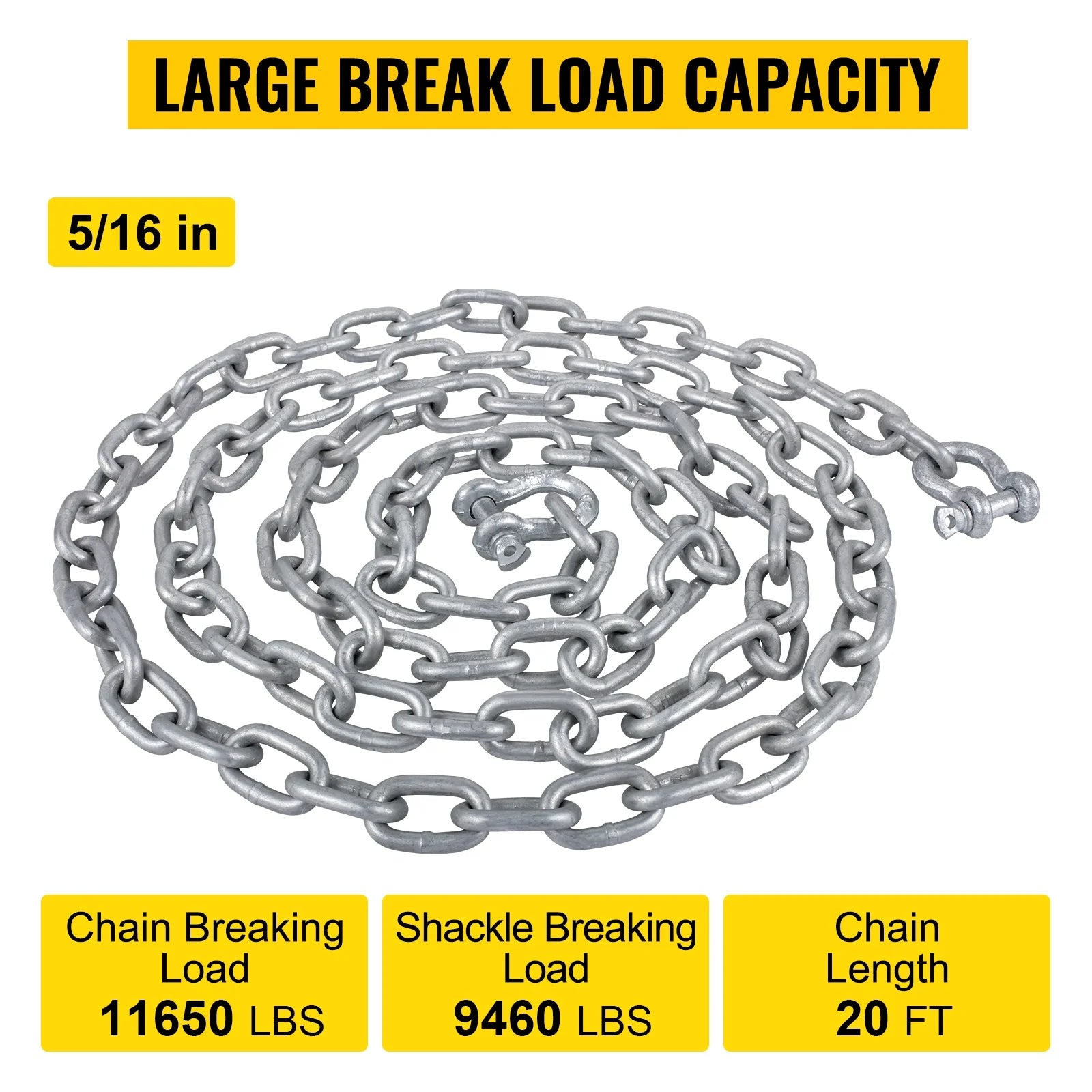 Galvanized Anchor Chain with Shackles E1411