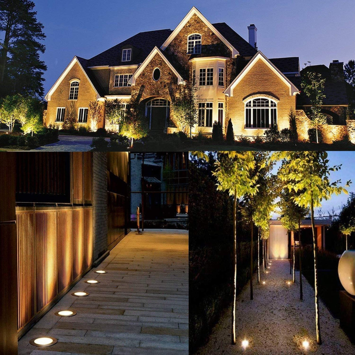 Warm White 6 Pack 3W LED Landscape Well Lights J24887