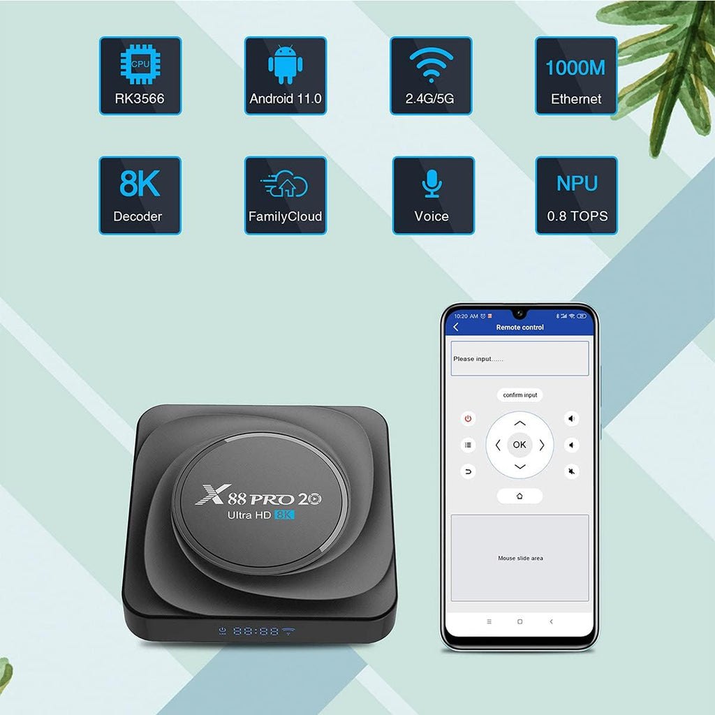 Android TV Box 4GB RAM 32GB ROM Pack of 2 Y6447