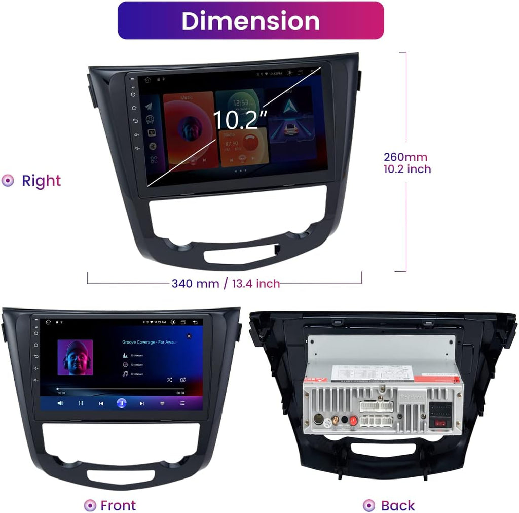 Car Stereo Bluetooth Head Unit with 1280x720 IPS Touch Screen P66936