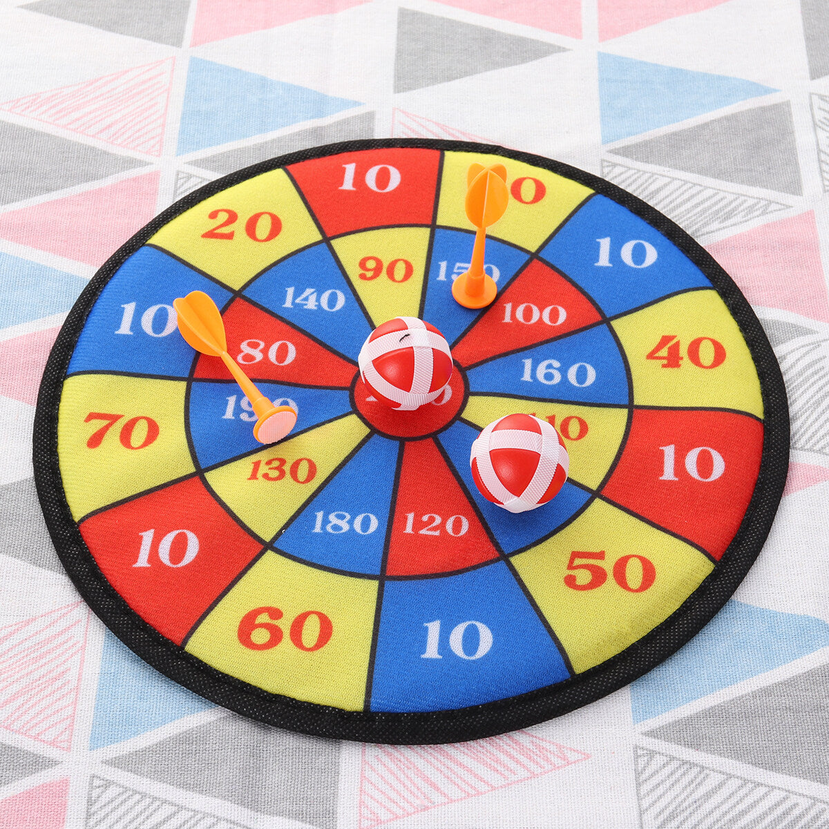 Self-adhesive Dartboard Set with Dart Ball Needle 28CM F7204
