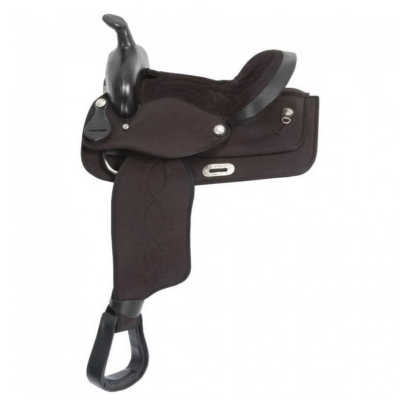 Brown Synthetic Western Pony Saddle Z1117