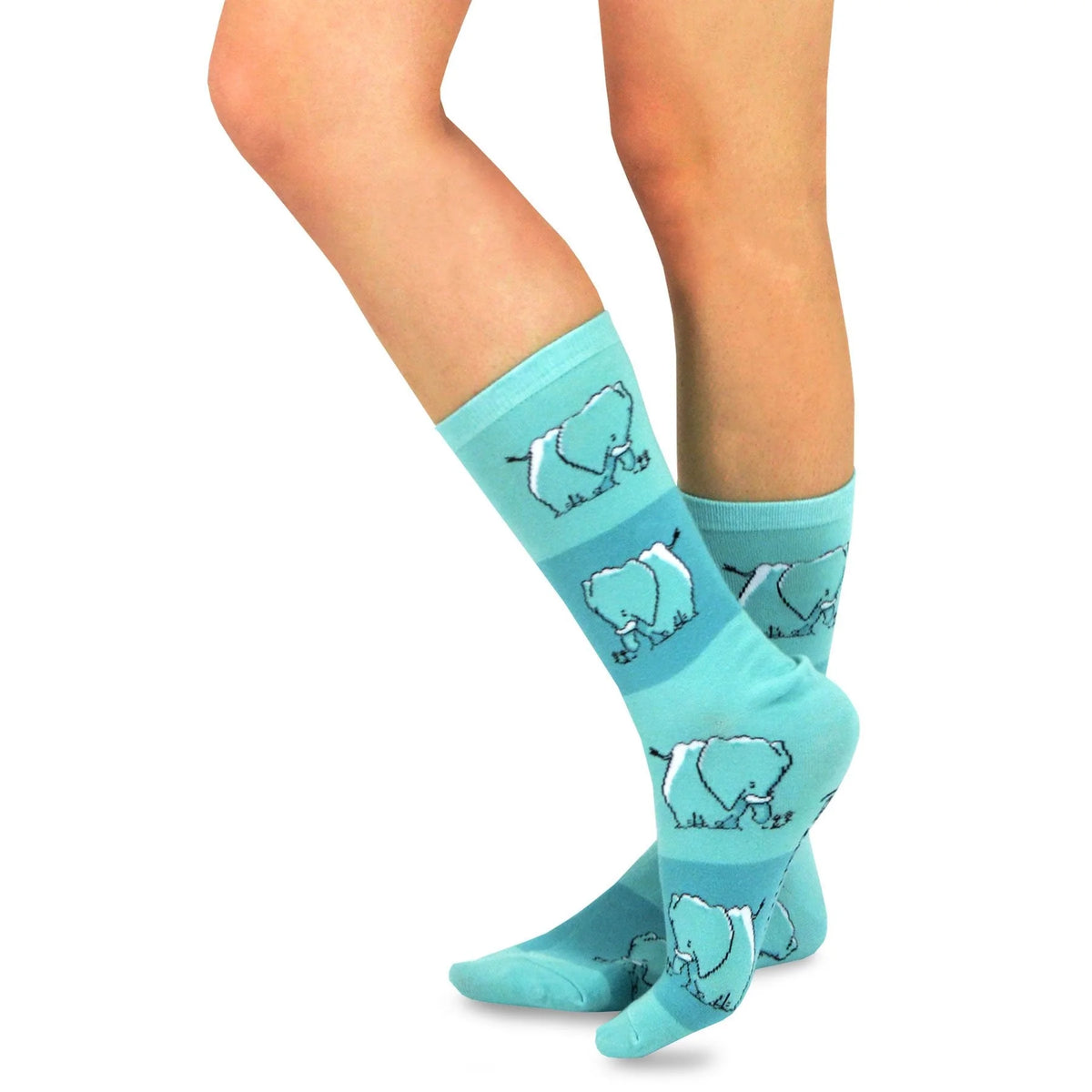 6 Pair Cartoon Safari Animal Crew Socks Z75514