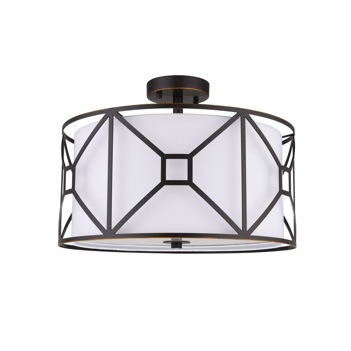 3-Light Semi-Flush Light with Embedded LED I9453