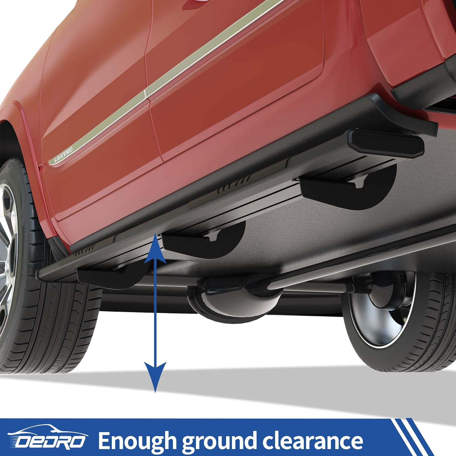 Black Textured Aluminum Running Boards S423593