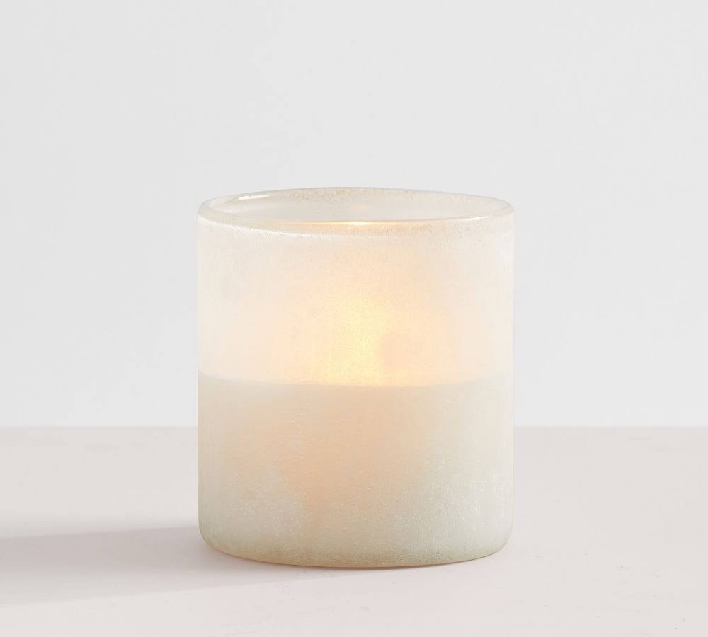 White Small Flameless Candlepot T299373