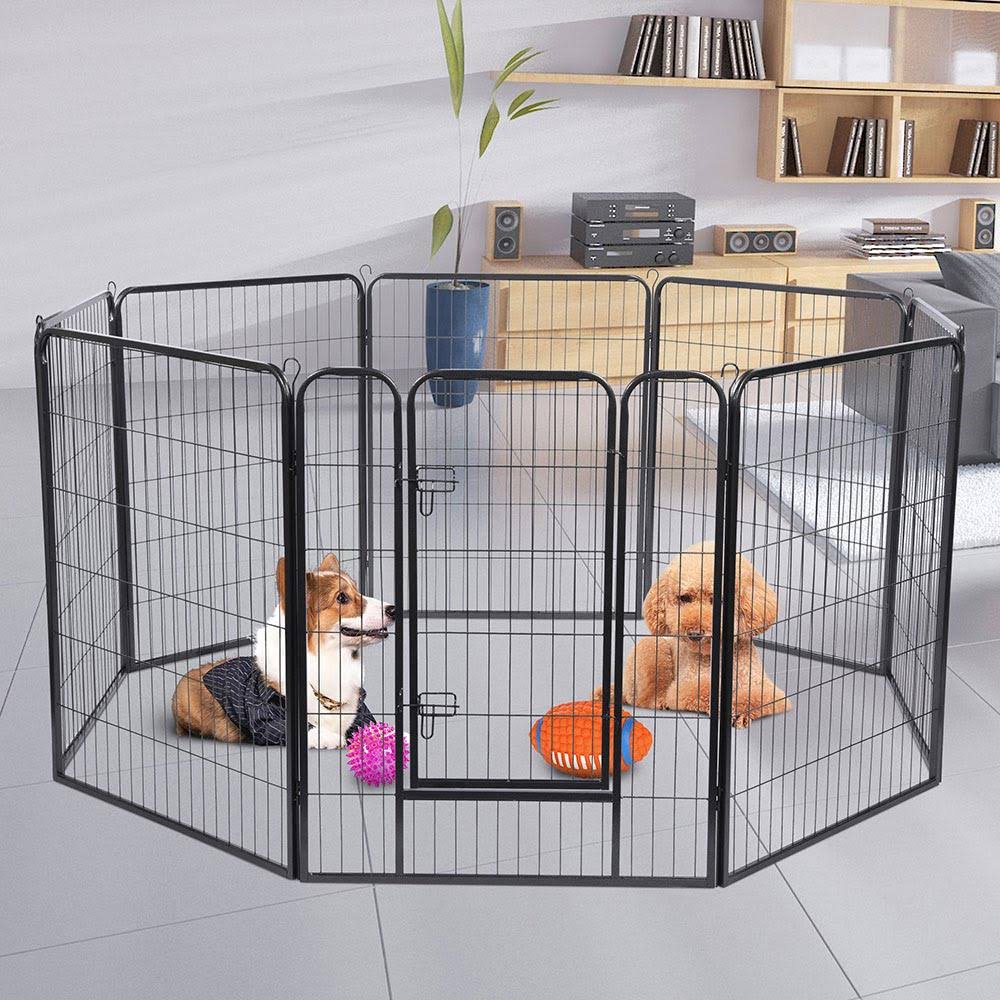 40x22 Tall 8-Panel Metal Dog Playpen Q7313