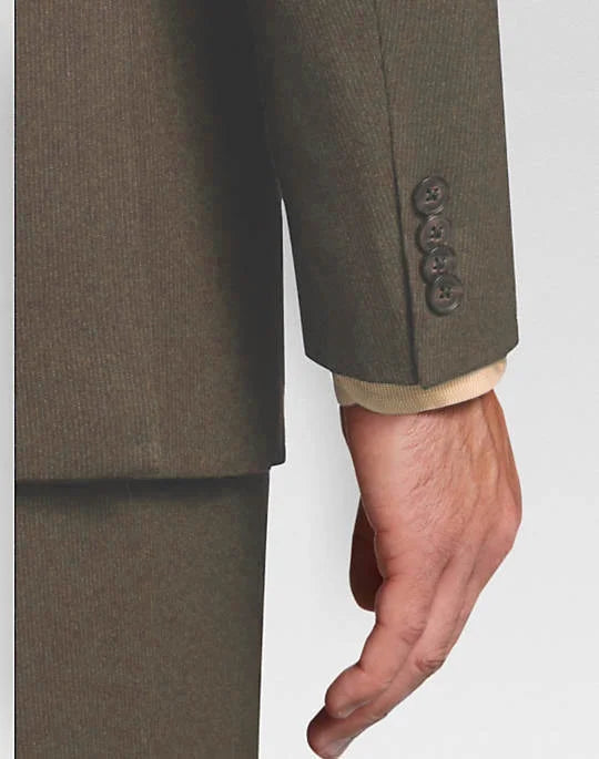 Black White Taupe Sapphire Eggplant Olive Navy Brown Three Piece Suit Set J928326